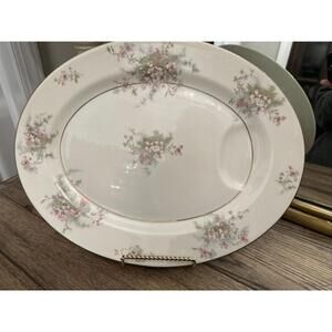 Theodore Haviland New York Apple Blossom 14″ Oval Platter w/ Juice Groove